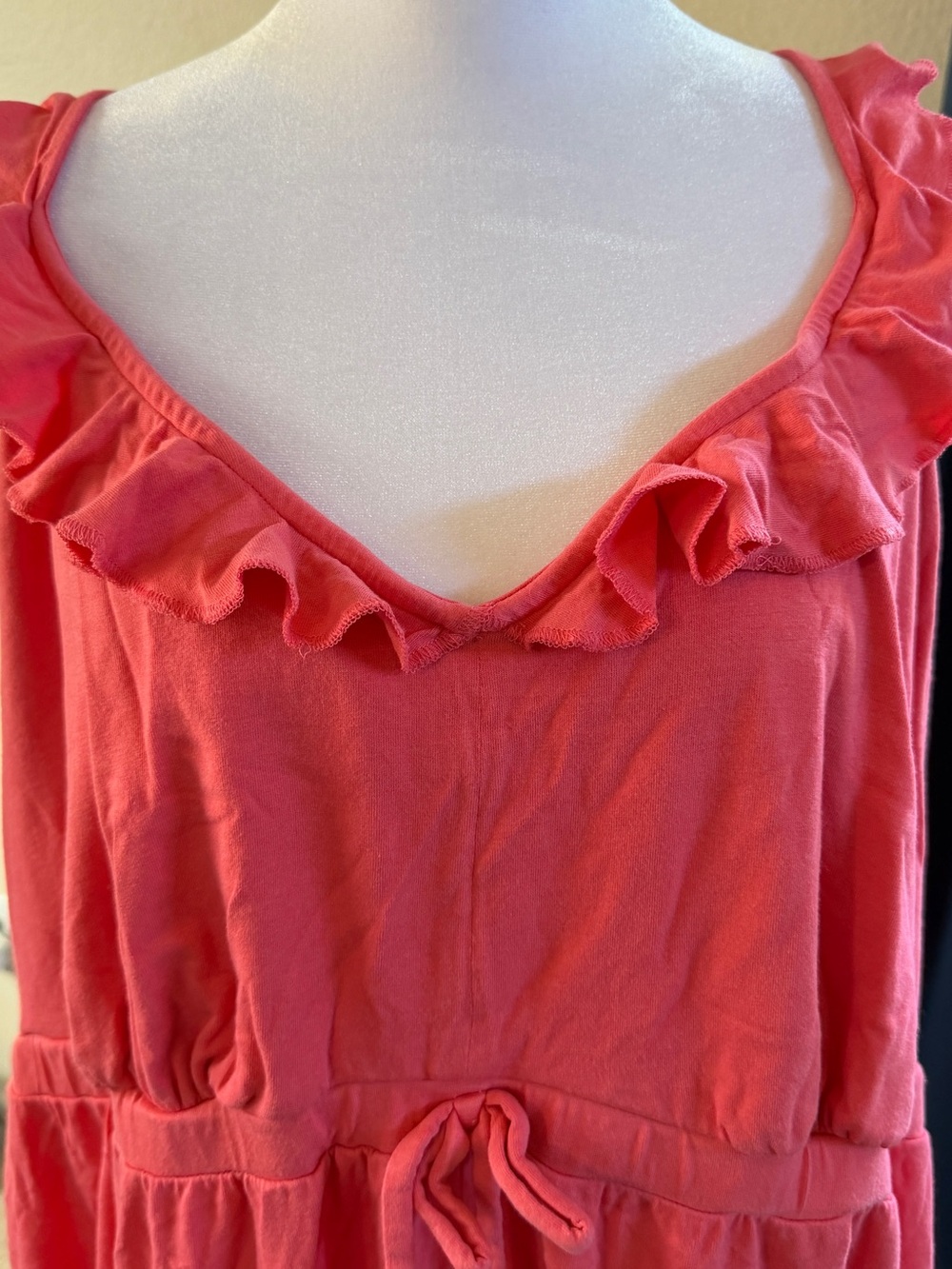 Cacique Coral Ruffle Chemise Nightgown - Picture 5 of 6